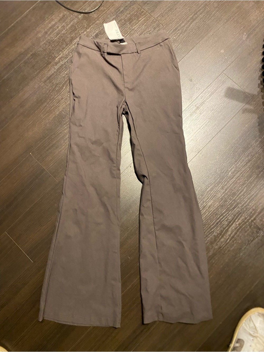 Ontre Womens Medium Gray Dress Pants
